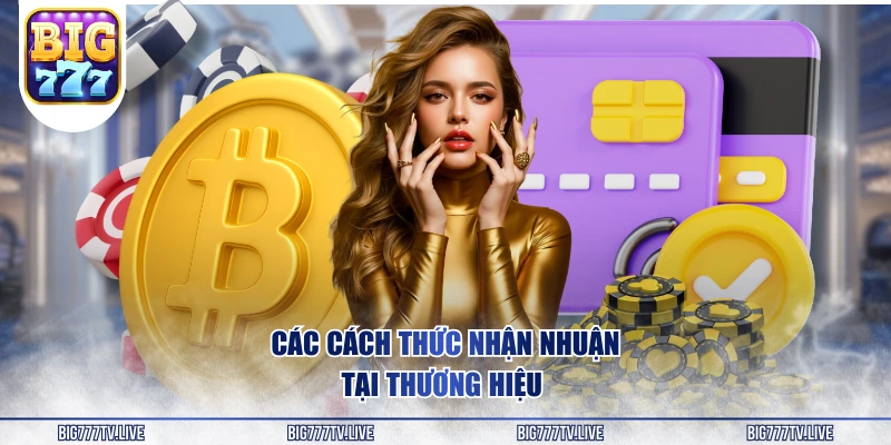 Các cách thức nhận nhuận tại thương hiệu 